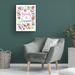 Red Barrel Studio® Farida Zaman 'Floral Quote III' Canvas Art Metal in Green/Pink/Yellow | 32 H x 24 W x 2 D in | Wayfair