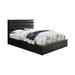Red Barrel Studio® Birkley Platform Bed Upholstered/Faux leather in Black | 48 H x 59.5 W x 81 D in | Wayfair 3C4B959C17BA480FB4517A21BE403C8C