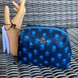 Coach Bags | Coach Small Boxy Cosmetic Case With Badland Floral | Color: Blue | Size: Small