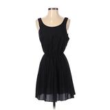 I Love H81 Casual Dress - High/Low: Black Solid Dresses - Women's Size Small