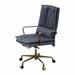 Everly Quinn Bandini Task Chair Upholstered, Leather in Brown/Gray | Wayfair 46D2F028921E41A49D1EF55045C619CE