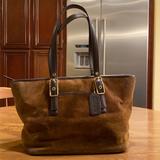 Coach Bags | Coach Brown Suede Shoulder Bag | Color: Brown | Size: Os