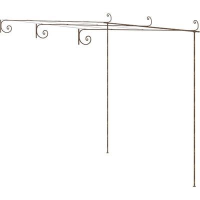 Vidaxl - Garten-Pergola Antik-Braun 3x3x2,5 m Eisen