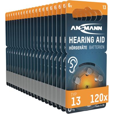 Hörgerätebatterien Typ 13 P13 PR48 ZL2, 120 Stück - Ansmann Image
