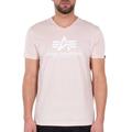 Alpha Industries Basic V-Neck T-Shirt, pink, Größe S
