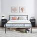 Taomika 3-Pieces Platform Bed Frame and Modern Nightstands Sets