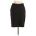 J.Jill Casual Pencil Skirt Knee Length: Black Print Bottoms - Women's Size X-Small