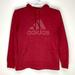 Adidas Tops | Adidas Badge Of Sport Womens Athletic Pullover Hoodie M | Color: Red | Size: M