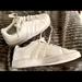 Adidas Shoes | Adidas Cloudfoam White Stripe Sneakers | Color: White | Size: 8.5