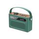 Inscabin M60 Portable DAB/DAB+ FM Digital Radio/Portable Wireless Speaker with Bluetooth/Stereo Sound/Dual speakers/Dual Alarm Clock/Rechargable Battery/Beautiful design (Green)