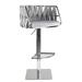 Everly Quinn Cady Swivel Adjustable Height Bar Stool Upholstered/Velvet in Gray | 20.5 W x 19 D in | Wayfair 11008CC5C9CD451BA7FFD76BF18A06E9