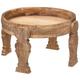 Table à Café en Bois de Manguier d 51 x h 33 cm Atmosphera Marron