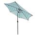 Outdoor Patio 8.6Ft Market Table Umbrella with Push Button Tilt and Crank