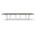 Compel Pivit Open Frame Conference Table Wood/Metal in White/Brown | 30 H x 144 W x 48 D in | Wayfair PIV-CT-OF-144-UMB-WHT-BNDL