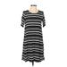 Ann Taylor LOFT Casual Dress - Shift: Black Print Dresses - Women's Size X-Small