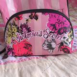 Victoria's Secret Makeup | Early Christmas Special: Pink Floral Makeup Bag Victoria’s Secret - Wildflower | Color: Pink | Size: Os