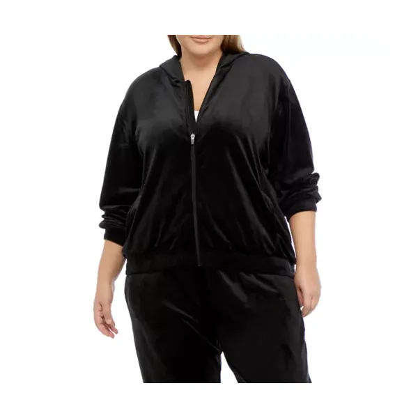 zelos-womens-plus-size-velvet-zip-up-hoodie-jacket,-black/