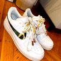 Nike Shoes | Custom Nike Air Force 1 Low Top Sneakers, Pony Hair Camo Check,Custom Laces,10.5 | Color: White | Size: 10.5