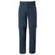 VAUDE Wanderhose Herren Farley Stretch T-Zip Pants III Blau 48-Long, wasserabweisende Herren Wanderhose Zip off, atmungsaktive Trekkinghose mit Hosenbund, komfortabel & schnelltrocknend