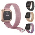 Bracelet en métal pour Fitbit Versa 2 Lite Bracelet de rechange milanais pour Fitbit Versa 3