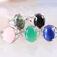 Bague en pierre naturelle pour femme cabochon nar perle de cristal opale Lapis Onyx bague