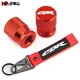 Porte-clés de Valve de roue avec broderie pour Honda CBR 125R 600 F4i 650F/R 1100XX 1000F cbr 600