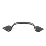 Black Wrought Iron Kitchen Cabinet Handles 10" Cabinet Pulls with Mounting Hardware Renovators Supply