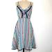 Anthropologie Dresses | Anthropologie ‘Girls From Savoy’ Nautical Striped Silk Dress | Color: Blue/Cream | Size: 0