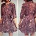 Anthropologie Dresses | Anthropologie Floreat Zahara Peasant Dress Sz. S | Color: Blue/Purple | Size: S