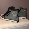 Converse Shoes | Converse Chuck Taylor Suede Spiked Hi Tops | Color: Gray | Size: 5.5