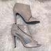 Jessica Simpson Shoes | Hp! Jessica Simpson Asymmetrical Zip Booties | Color: Gray | Size: 9