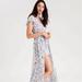 American Eagle Outfitters Pants & Jumpsuits | American Eagle Blue Floral Print Maxi Romper | Color: Blue | Size: S