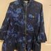 Kate Spade Jackets & Coats | Kate Spade Blue Navy Jacket Ruffle Hem Size Small | Color: Blue | Size: S