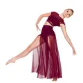 Midee Modern Ballet Dance For Women Mesh top Pantalon large with 2 Lyric packages Ballet Actress