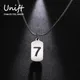 Unift Collier Lucky Number Seven pour homme Kpop Fashion Sports Stars GérJewelry Basketball