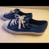 Coach Shoes | Coach Empire Zippered Sneakers Royal Blue Size 8.5 Excellent Condition | Color: Blue | Size: 8.5