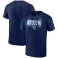 Men's Fanatics Branded Navy Tennessee Titans 2021 AFC South Division Champions Blocked Favorite T-Shirt