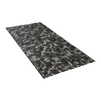 Gerippte lackierte Stahlplatte 2000 x 910 x 0,40 mm - Farben - Camouflage, Dicke - 0,40 mm, Breite