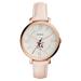 Women's Fossil Pink Northeastern Huskies Jacqueline Date Blush Leather Watch