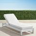 Palermo Chaise Lounge with Cushions in White Finish - Belle Damask Claypot, Standard - Frontgate