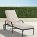 Grayson Chaise Lounge Chair with Cushions in Black Finish - Alejandra Floral Aruba, Standard - Frontgate