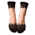 Free People Accessories | 2 Pairs Boho Lace Princess Cut Socks | Color: Red | Size: Os