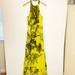 Jessica Simpson Dresses | Jessica Simpson Halter Dress - Like New | Color: Green/Yellow | Size: S
