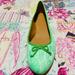 J. Crew Shoes | J. Crew Neon Lace Green Ballerina Flats | Color: Green/White | Size: 7.5