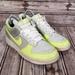 Nike Shoes | Nike Dunk Low Womens 8 Grey Citron Silver Green Metallic Shoe Sneaker 318638 031 | Color: Gray/Green | Size: 8