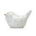 Harriet Bee Brookner Dotted Birdie Piggy bank Porcelain/Ceramic in Gray/White/Blue | 4.5 H x 7 W x 4.8 D in | Wayfair
