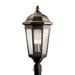 Kichler Lighting Courtyard 27 Inch Tall 3 Light Outdoor Post Lamp - 9533RZ