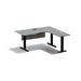 3 Leg LSF Standing Desk in Grey - Unique Furniture K6363SSL-GREY