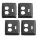 4 Switchplate Black Wrought Iron Toggle/Duplex | Renovator's Supply