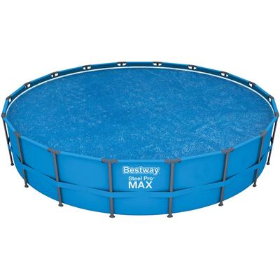 Pool Solarfolie Flowclear ø 549 cm rund blau - Bestway Image